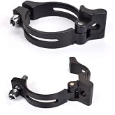 HOUSON Bicycle Bar Clamp Adapter for Front Derailleur, Aluminum, Black