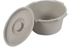 tisueteyi Commode Replacement Bucket With Handle And Lid Crafted For With Commode Chairs By All Age Groups Half Pail For Chai