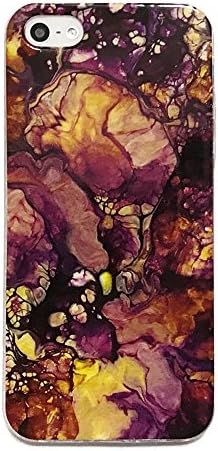 iPhone SE/ 5S Case, CaseCarnival Purple Galaxy Marble Print TPU Ultra Slim iPhone 5 Case