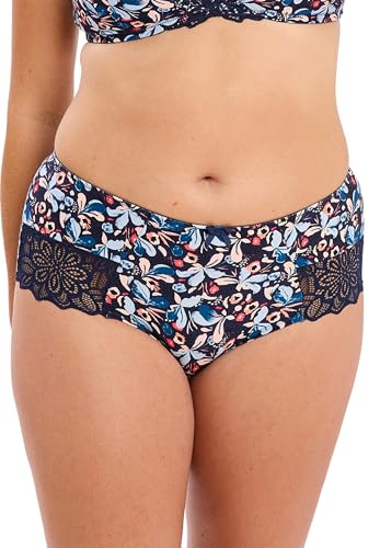 Sans Complexe - Modèle Flora - Shorty Taille Normale - Femme - 50/52 - Imprimé Floral Bleu & Rose Pale