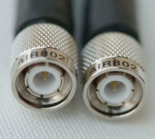 AIR802 CA195 Black Antenna Cable, TNC Plug-Male to TNC Plug-Male, 15 Feet (4.57 m)
