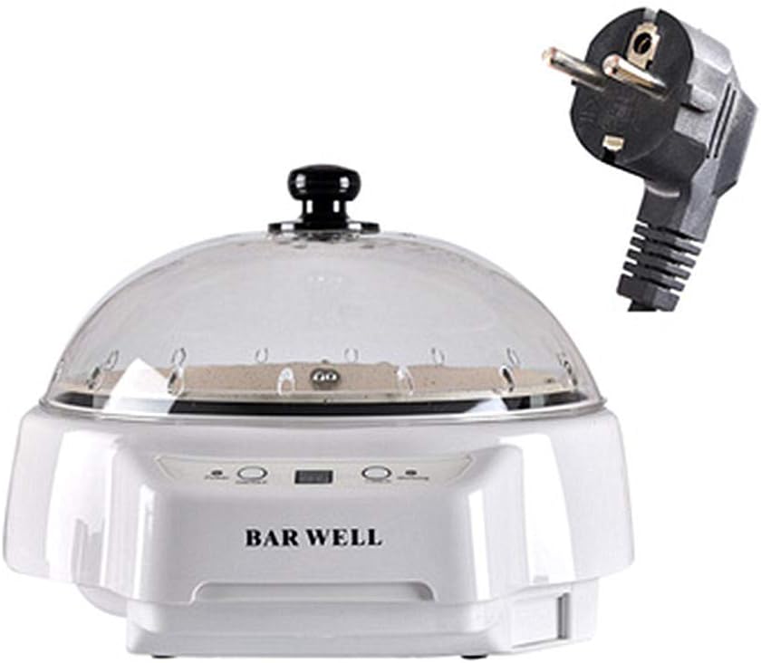 Smart Timing Electric Coffee Roaster Machine Beans Grinder Cafetera Maker for Home Use 220V Only -Dried Fruit Peanut Roaster Small Baked Melon Seed Machine Green Bean Roaster (White)
