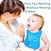 Comcl Baby Bibs for Boys Girls Waterproof Silicone Bib with Pocket Toddler, Set of 3 Colors