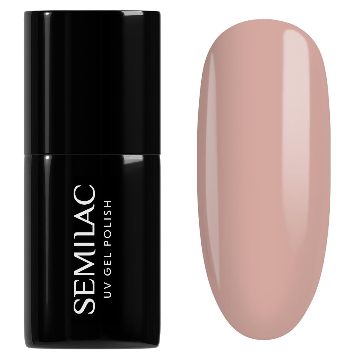 SEMILAC 214 Deep Beige Nail UV Gel Polish | Long Lasting and Easy to Apply | Soak off UV/Led | Perfect for Home and Professional Manicure and Pedicure 7 ml