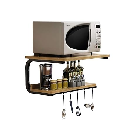 Rack de Cocina Horno de microondas Rack de Pared Horno de Cocina ...