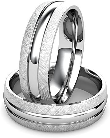 Palladium 500 Men's Rustic Wedding Band featuring textured Sides and a satin center channel. Palladium500 qualities are quite unique It's tough durable and shares the qualities and strengths of the other members of the precious metals family. With its precious metal characteristics PD500 maintains its white color and brilliance with no maintenance. This modern metal has the look and feel of an alternative metal but belongs to the precious metals family