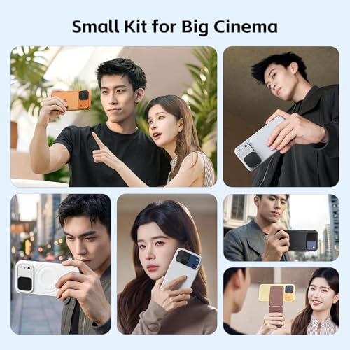 SMALLRIG Kit de filtros cuadrados ND y Black Mist para iPhone 17 Pro Max, filtros magnéticos para lentes, filtro de difusión Black Mist de 1/4/ND2/ND4/ND8/ND16/ND32, paquete de 6, azul - 6076
