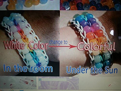 ShredAstic UV Colourful Loom Bands LoomAstic Bands Beads Pack 50 Mixed Colours