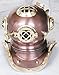 historicalmuseumstore Collectible Nautical Brass & Steel Desktop Copper Finished Scuba Divers Diving Helmet