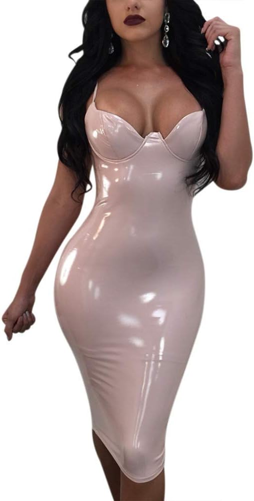 pvc bodycon dress