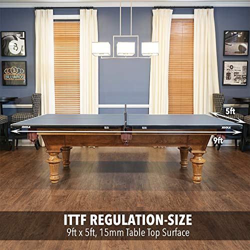 JOOLA Conversion Table Tennis Top with Metal Apron, Foam Backing and