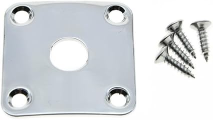 Amazon Kaish ジャックプレート カーブ レスポール用ジャックプレート メタル ギブソン ギターメンテナンス用品 楽器