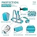 Toddler Leash & Harness for Safety, GKCI Child Anti Lost Wrist Link-Toddlers Harnesses Leashes for Walking-Keep Kids & Babies Close with You-Upgrade with Reflective Tape Liner-6.5ft(Blue)