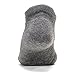 Feetures High Performance Max Cushion Ankle Sock - No Show Socks for Women & Men with Heel Tab - Heather Gray, XL (1 Pair)
