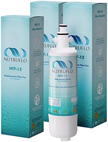 3 Pack NuTruFlo Kenmore 46-9690 LG ADQ36006101, Easy to Install, Compatible Refrigerator Water Filter