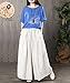 YESNO Women Casual Loose Bib Pants Overalls Baggy Cotton Harem Jumpsuits Rompers with Pockets PV2 (F, PU8 Hemp)