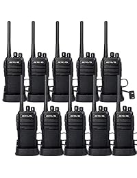 Retevis RT21 Walkie Talkies Radio FRS Radios de 2 vías FCC 16CH CTCSS / DCS VOX Radio de dos vías sin licencia (paquete de 10)