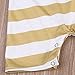 Toddler Unisex Baby Boys Girls Clothes Sleeveless Striped Romper Jumpsuit Playsuit (3-9 M, C Yellow)