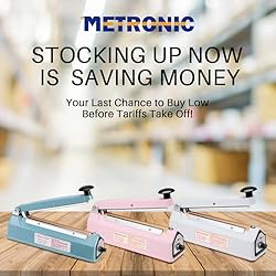 METRONIC Impulse Sealer, Heat Sealer Machine with