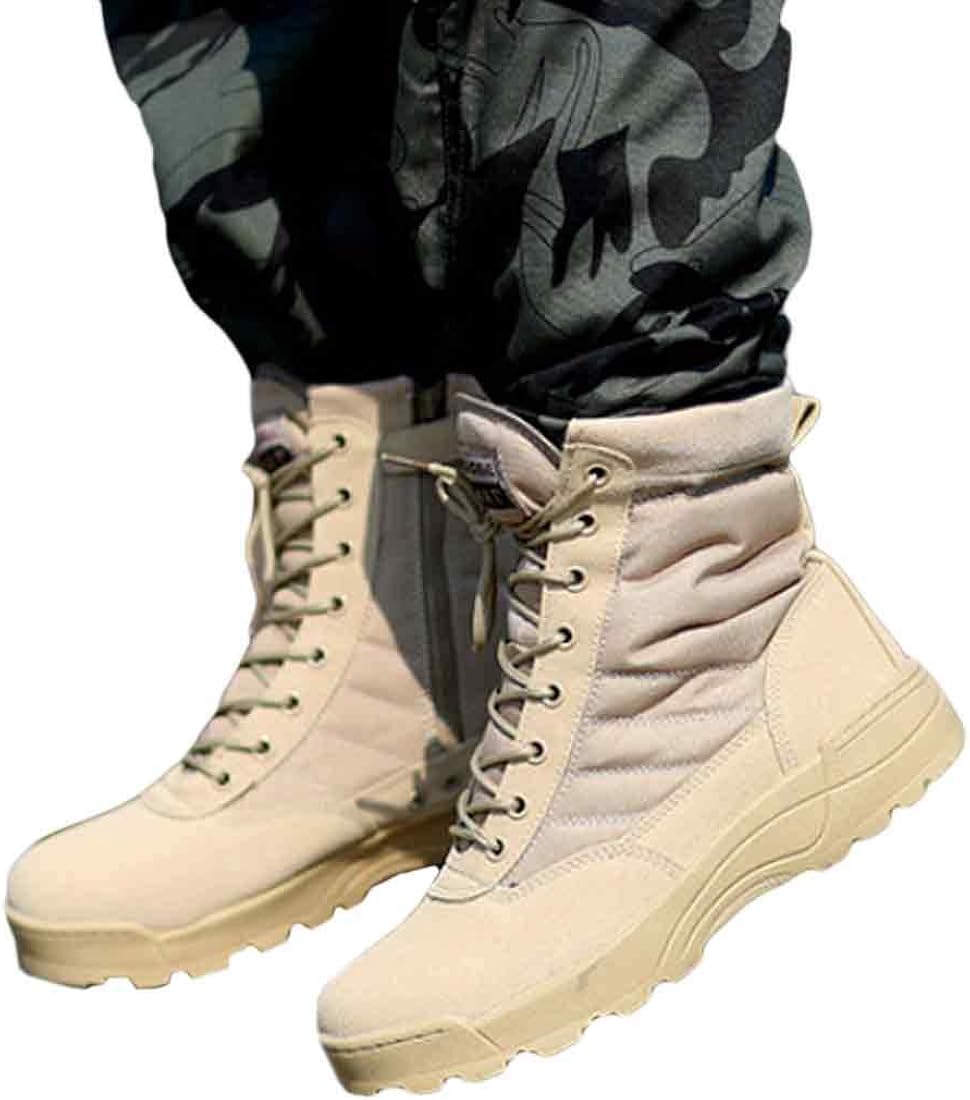 Zapatos Yefree Botas de Trabajo tácticas Unisex para Adultos de Alto