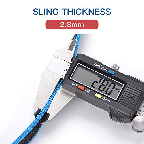 XINDA 16mm Nylon Sling Runner 22kN / 4840lb Climbing Utility Cord Rock Climbing, Mountaineering, Rappelling, Hiking, Emergency Gear (Yellow, 24inch/60cm 1pcs)