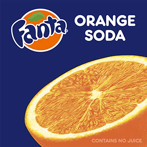 Fanta Orange Soda Fruit Flavored Soft Drink, 12 fl oz, 12 Pack