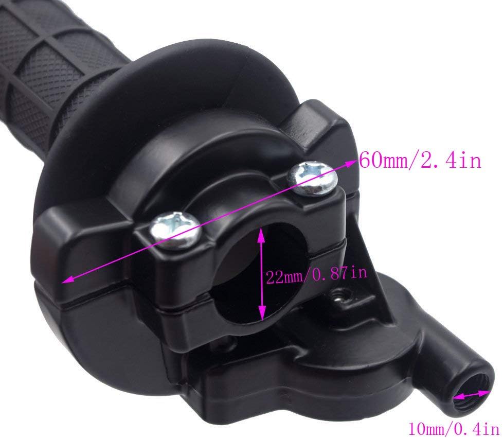 Throttle Handle Grips and Cable For ATV Quad Pit Bike Dirt Bike Baja Mini Bike Mb165 Mb200 196cc 200cc Doodlebug Bike Fit for 22mm Bar By TOPEMAI: Automotive