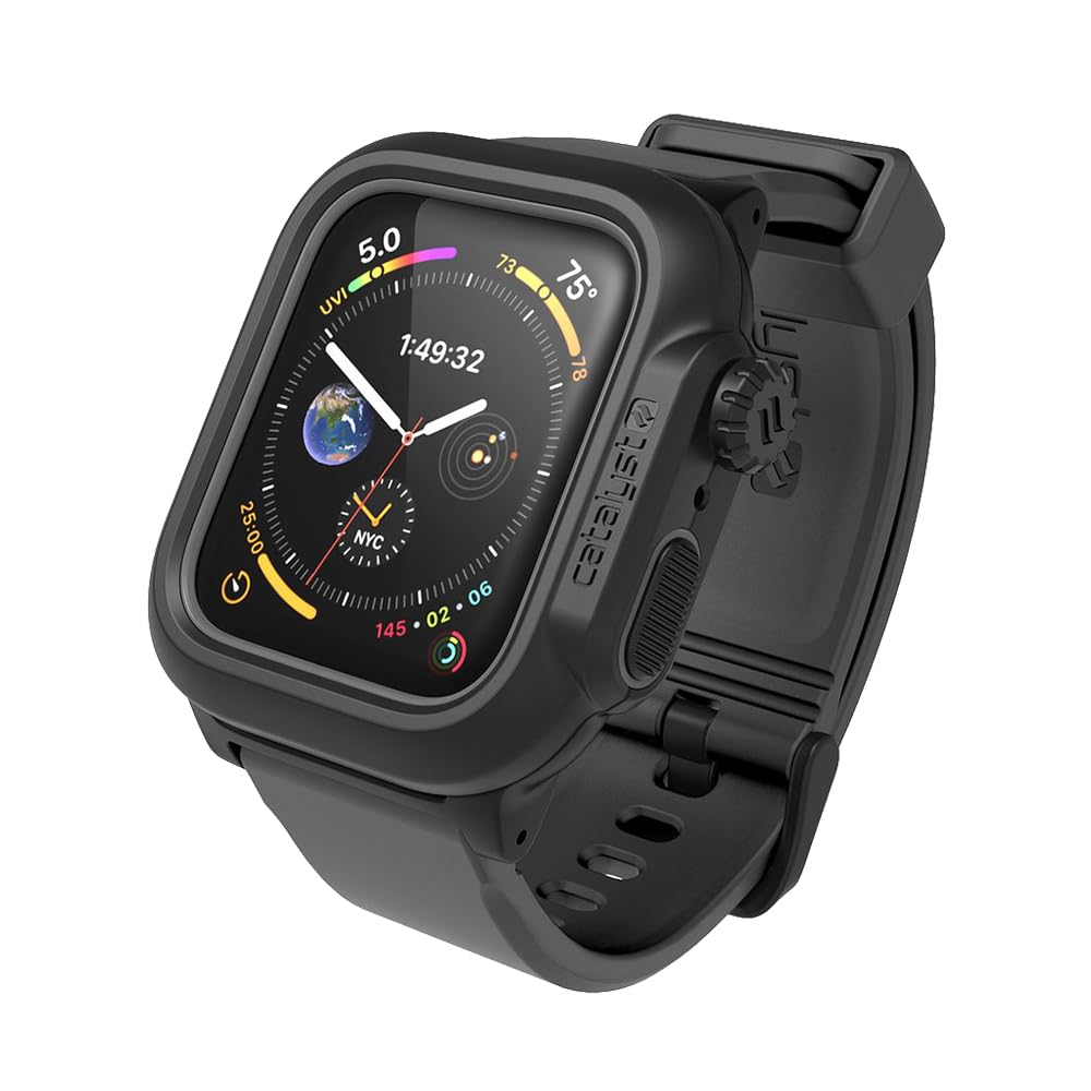Catalyst 330ft Waterproof Case Designed for Apple Watch Series 6/SE/5/4 44mm, 100%, Premium Soft Silicone Watch Band, Shock Proof Rugged Protective case Designed for Apple Watch – Grey