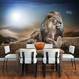 azutura Majestic Lion Wall Mural Wallpaper Digital Print 8 Sizes view 2
