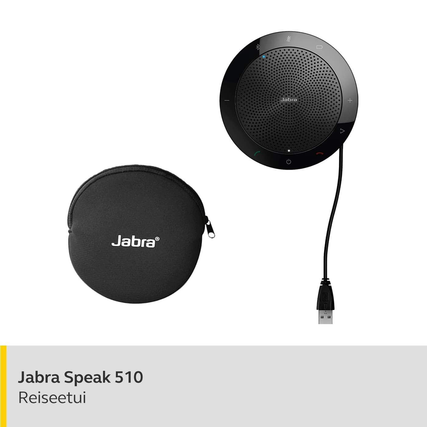 Jabra Speak 510 Konferenzlautsprecher - Microsoft zertifizierter tragbarer Lautsprecher mit USB-Anschluss - Für Laptop, Smartphone und Tablet 2