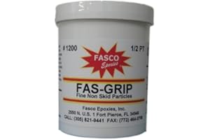 Fasco Epoxies Inc. FAS-Grip Anti-Slip Paint Additive for Floor Coatings FINE Non-Skid Particles - Half Pint for 1 Gallon