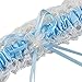 Clocolor Women's Set Of 2 Piece Satin Lace Bridal Wedding Garters With Bowknot Sky Blue