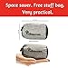 Inflatable Camping Pillow + Ultralight Stuff Bag + Screw Locking Carabiner for Hanging Lightweight Stuff - Excellent Choice for Camping, Travel, Go Bags, Hiking Essentials or Backpacking Gear (Blue)