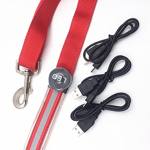Upgraded LED Horse Breastplate Collar, USB Rechargeable Equestrian Riding Horse Bridle Halter Safety Light Horses Neck Belt Equipment Horsing Accessory - red - Thumbnail 4