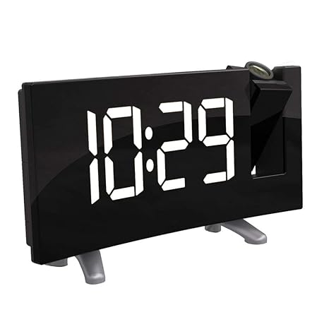 Onever Digital Led Projector Clock Curved Led Display Fm 7 1