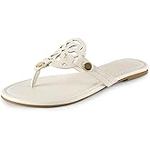 DREAM PAIRS Women's Flip Flops Comfortable Soft Cushion Slide Slip on Summer Beach Thong Flat Sandals