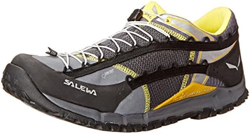 Salewa Men's MS Speed Ascent GTX Hiking Shoe, Black/Yellow, 9.5 M US