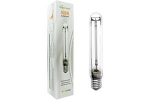 Vegelumax 600Watt Hydroponic High Pressure Sodium HPS Grow Light Bulb Lamp,High PAR Enhanced Red and Orange Spectrums,CCT 2100K,Ultra Bright 90,000 Lumens,E39 Base,1pack