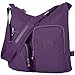 Oakarbo Crossbody Bag Nylon Multi-Pocket Travel Shoulder Bag (1204 Vivid violet, Large)