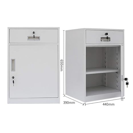 Licyen Office Mobile File Cabinets Large Capacity Push Pull Drawer