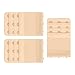 Women's Elastic Bra Extenders Soft Bra Strap Extension 3 Hooks 3 Row 3 Pack (All Nude)