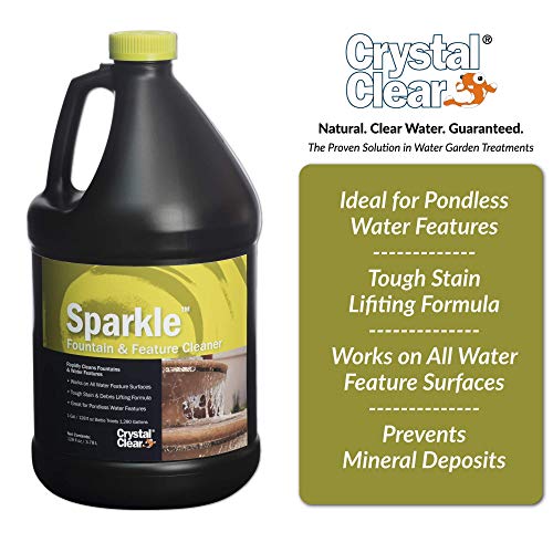 Crystal Clear Sparkle Fountain & Water Feature Cleaner 8 Ounces