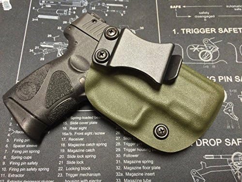 BRHOLSTERS Sale ! Taurus pt 111/140 Millennium G2 / G2C Kydex Holster - OD Green/IWB/CCW/Right Hand