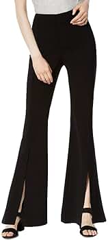 split front flared pants