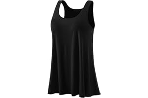 Air Curvey Summer Women Flowing Tank Top with Build in Bra Pleated Loose Fit S-XXXXL
