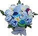 Baby Boy Clothing Flower Bouquet | Newborn Baby Boy Gift Basket with Baby Clothing Arranged Like Celebration Flowers, Creative Unique Blue Baby Set for Expecting Moms, Includes Spaceship Clothing Set