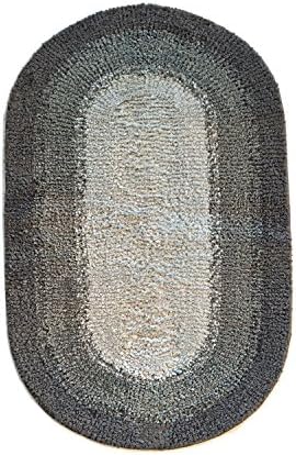 17" x 24" Fast Track Non-Skid Bathroom Rug from Regence Home, Grey