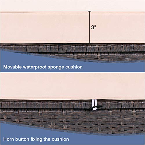 2 Devoko+Furniture+All+Weather+Sectional+Conversation