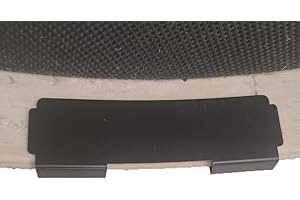 FENGTAIKE Bass Drum Hoop Protector, Rim Guard, Metal Guard for Wood Bass Drum Hoops (black)