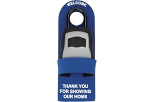 CALENDARS & MORE, INC. Lock Box Door Guard with Strap (Blue - 2 Pack)